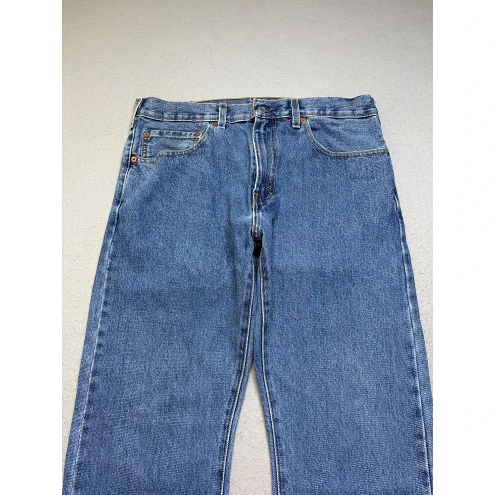 Levi's 517 Jeans Mens 34x32 Blue Bootcut Medium Wash Denim Pants Y2K
